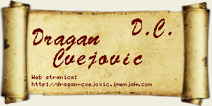 Dragan Cvejović vizit kartica